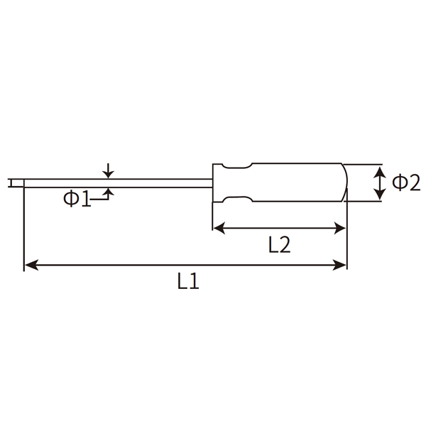 Cr-V 藍(lán)透雙色彩條柄旋具一字