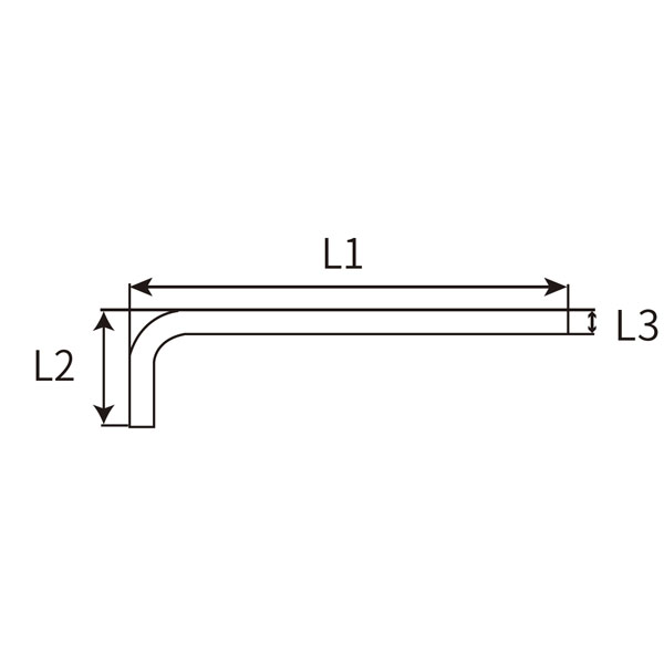 亞光球頭特長(zhǎng)內(nèi)六角扳手