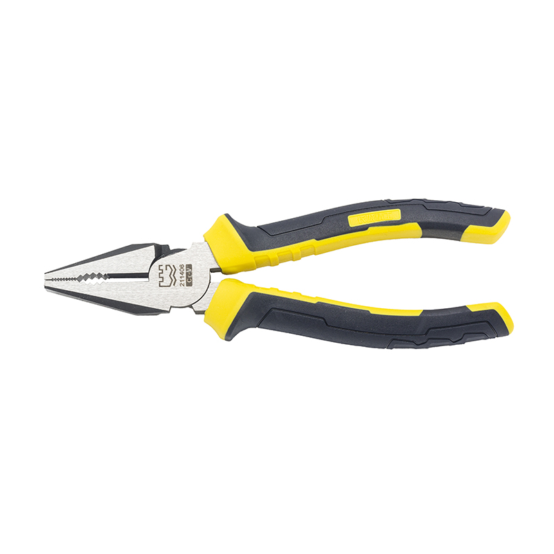 Great Wall Industrial-Grade German-Style Bi-Color Handle Combination Pliers，Labor-Saving