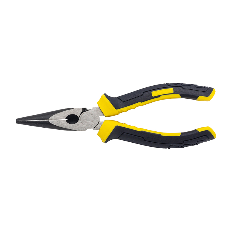 Great Wall Industrial-Grade German-Style Bi-Color Handle Long Nose Pliers，Labor-Saving