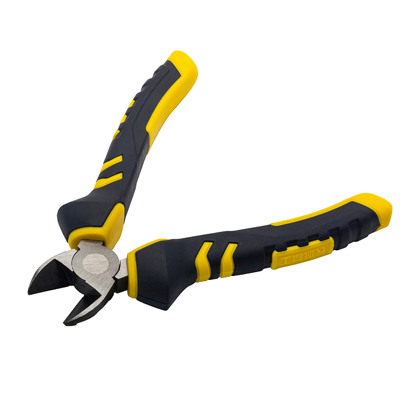 Great Wall Industrial-Grade German-Style Bi-Color Handle Diagonal Cutters Pliers，Labor-Saving