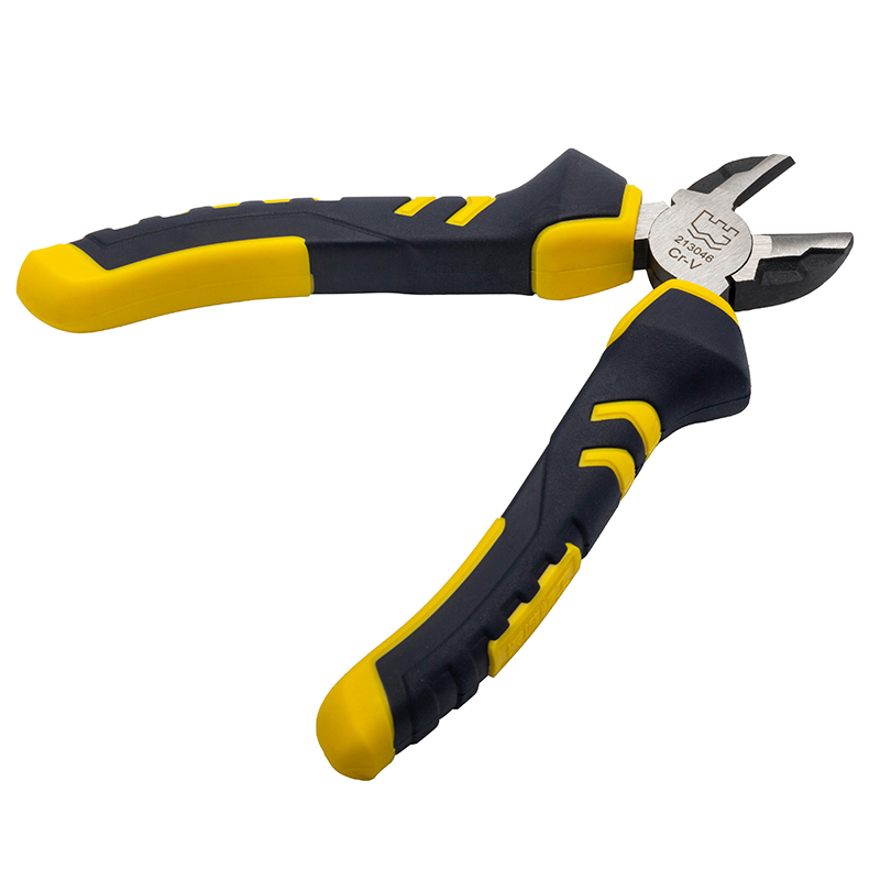 Great Wall Industrial-Grade German-Style Bi-Color Handle Diagonal Cutters Pliers，Labor-Saving