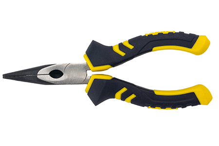 Great Wall Professional Cr-V European-Style Polished Long Bent Nose Pliers