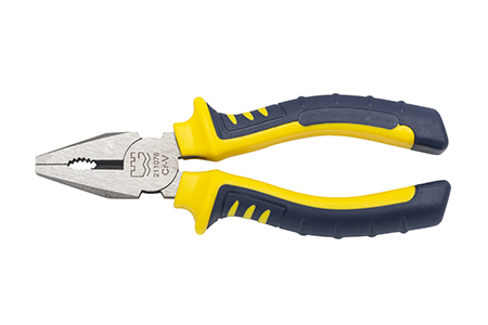 Great Wall Cr-V European-Style Bi-Color Handle Polished Combination Pliers