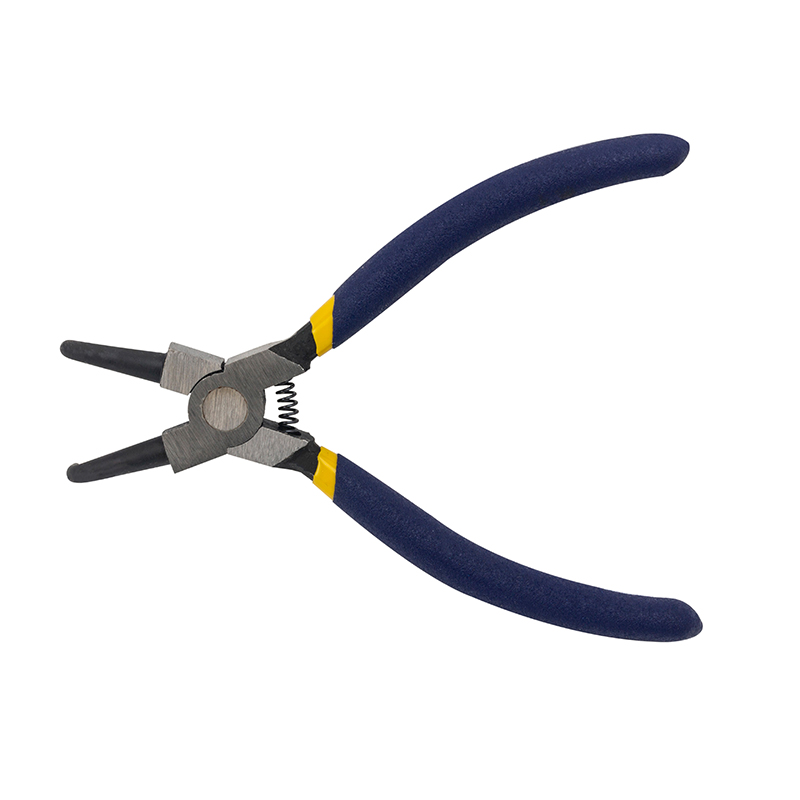 Great Wall Cr-V American-Style Polished Bent Internal Snap Ring Pliers, Dip Handle