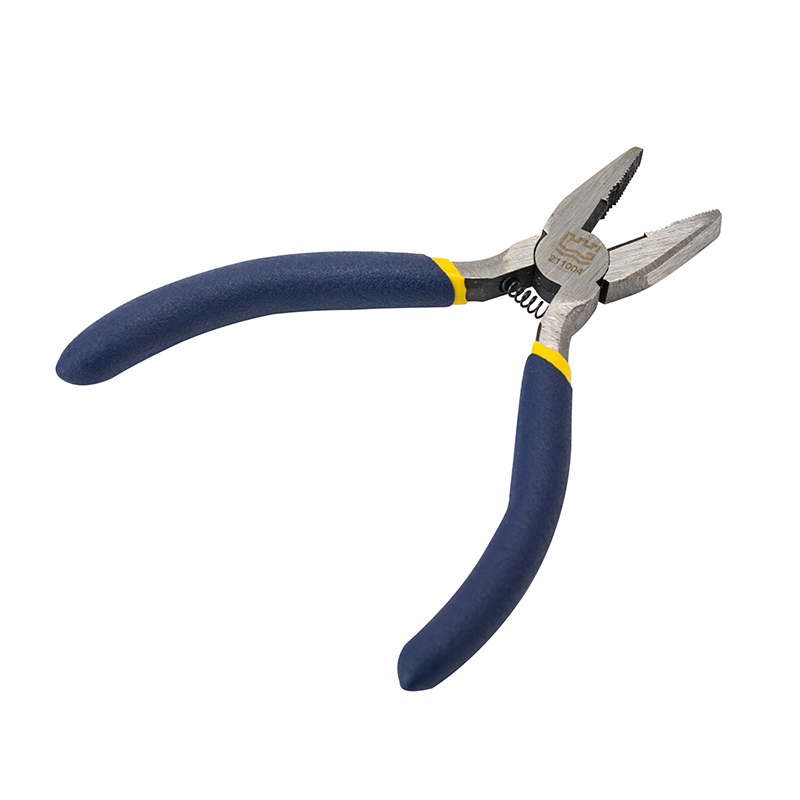 Great Wall American-Style Polished Mini Combination Pliers, Dip Handle