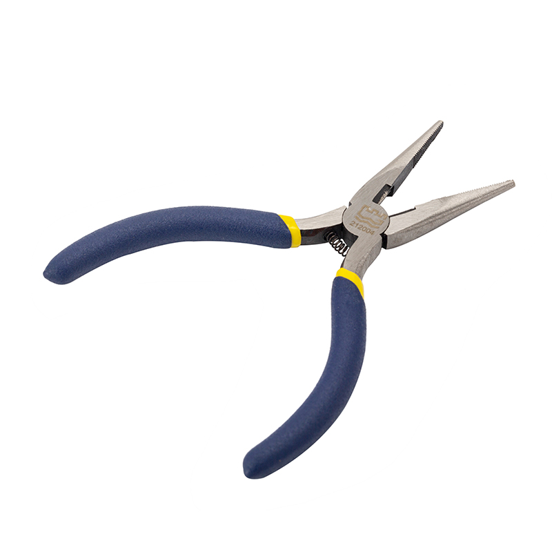 Great Wall American-Style Polished Mini Long Nose Pliers, Dip Handle