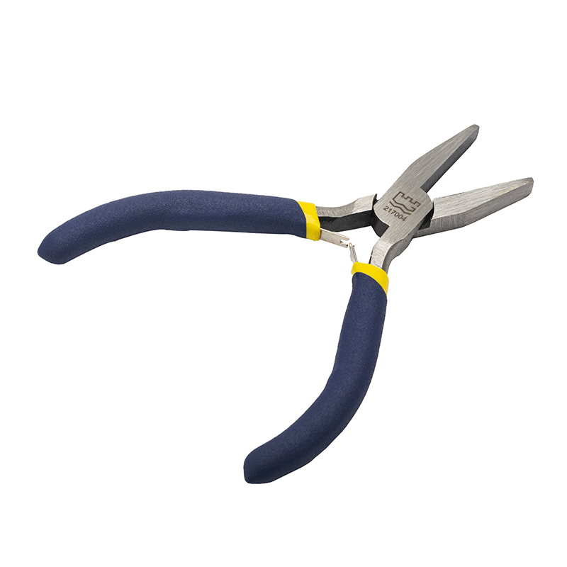 Great Wall American-Style Polished Mini Long Flat Nose Pliers, Dip Handle