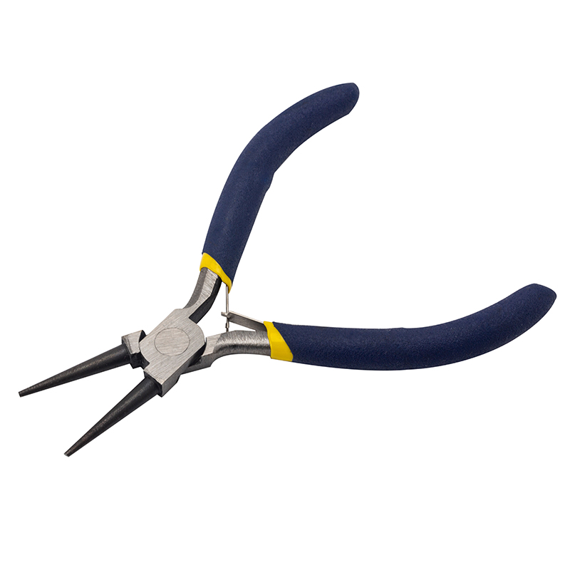 Great Wall American-Style Polished Mini Long Round Nose Pliers, Dip Handle