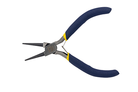 Great Wall American-Style Polished Mini Long Round Nose Pliers, Dip Handle