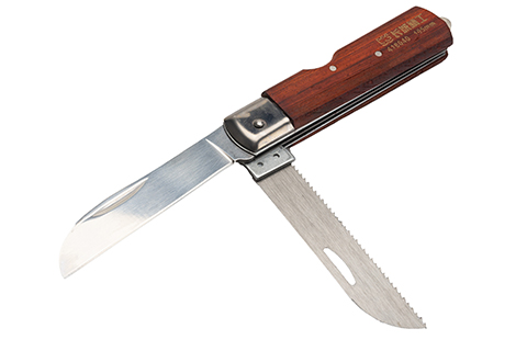 Great Wall Wood Handle Multifunctional Electrician Knife