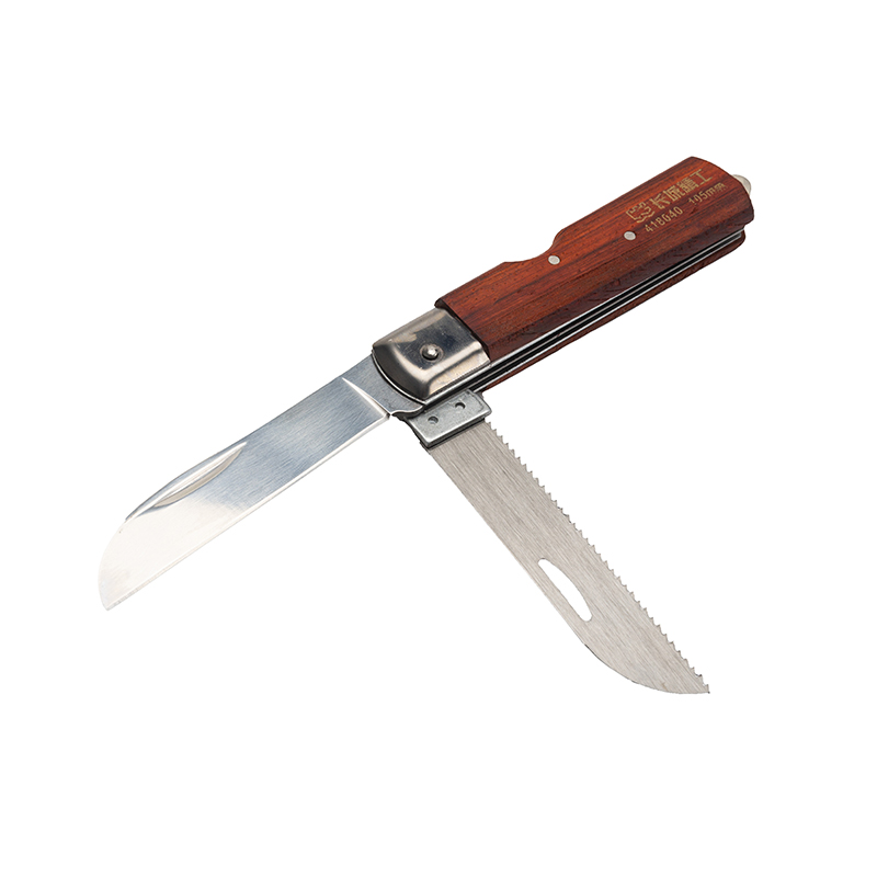 Great Wall Wood Handle Multifunctional Electrician Knife