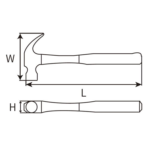 Great Wall Industrial Grade One-Piece Claw Hammer