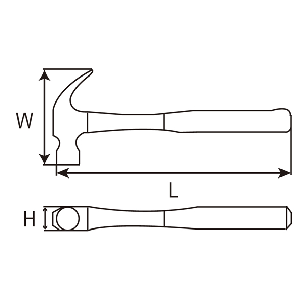 Great Wall Fiber Handle Claw Hammer With Magnetic Nail Holder