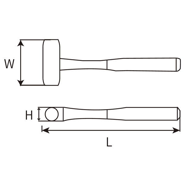 Great Wall Wooden Handle Assembly Hammer/Mallet