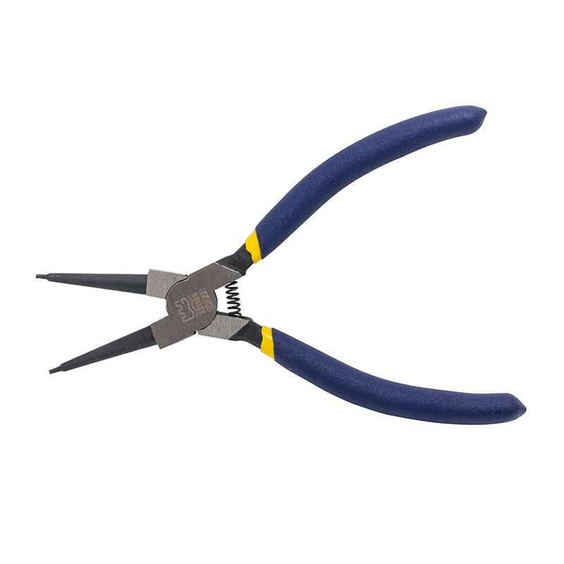 Great Wall Cr-V American-Style Polished Straight Internal Snap Ring Pliers, Dip Handle